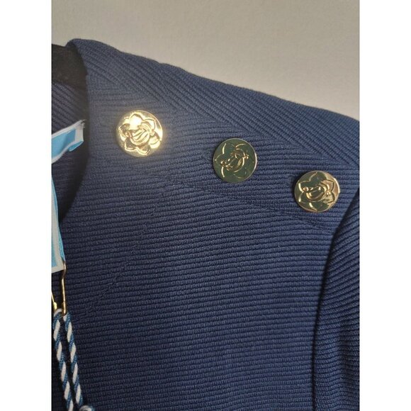 ☀️NWT Draper James Nassau Navy Sailor Ribbed Knit Dress, size M - Picture 4 of 11